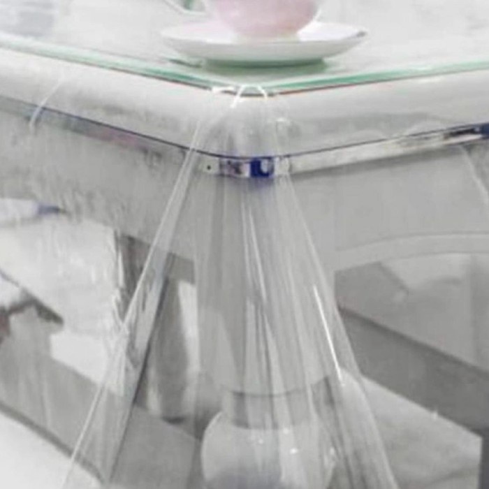 Taplak Meja Makan - Taplak Meja Makan/Plastik Mika Bening Ukuran 415 X 137 Tebal