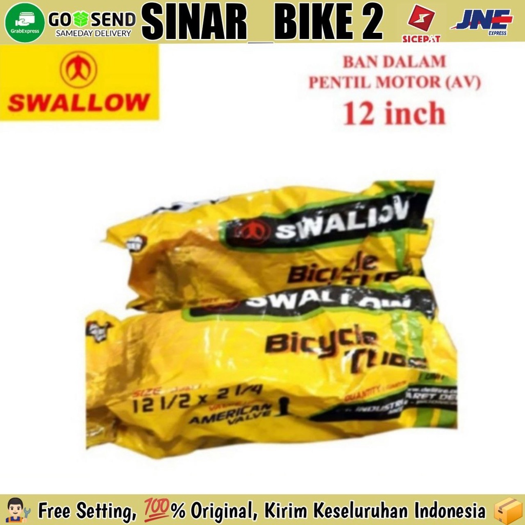 Swallow Ban Dalam Sepeda Anak 12 inch / Ban Dalem 12 x 1/2 2125 12 1/4