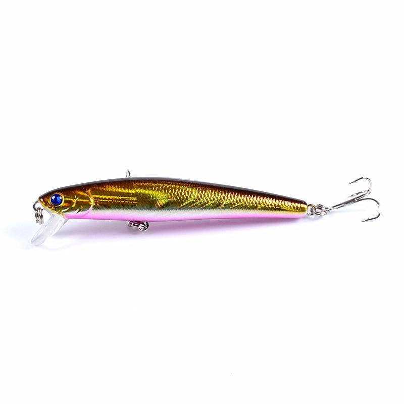 Umpan Pancing Bentuk Ikan Kecil 9.6cm / 9.8g Untuk Ikan Bass / Trout / Salmon / Air Tawar / Asin