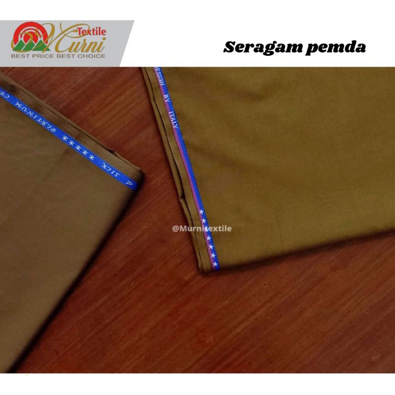 KAIN SERAGAM PEMDA Khaki & Putih