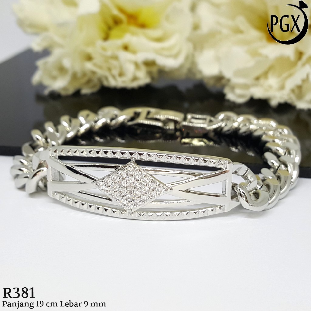 PGX Gelang Tangan Xuping Wanita Perhiasan Lapis Emas Aksesoris Fashion Premium - R381