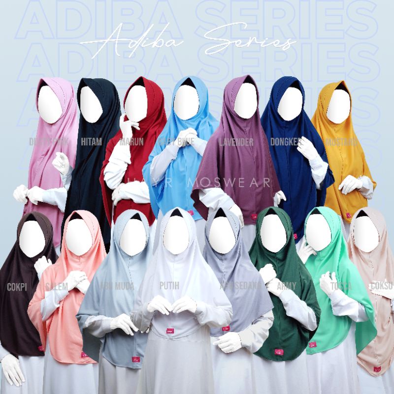 ADIBA JILBAB KAOS PET ANTEM BY KHAYR MOSWEAR