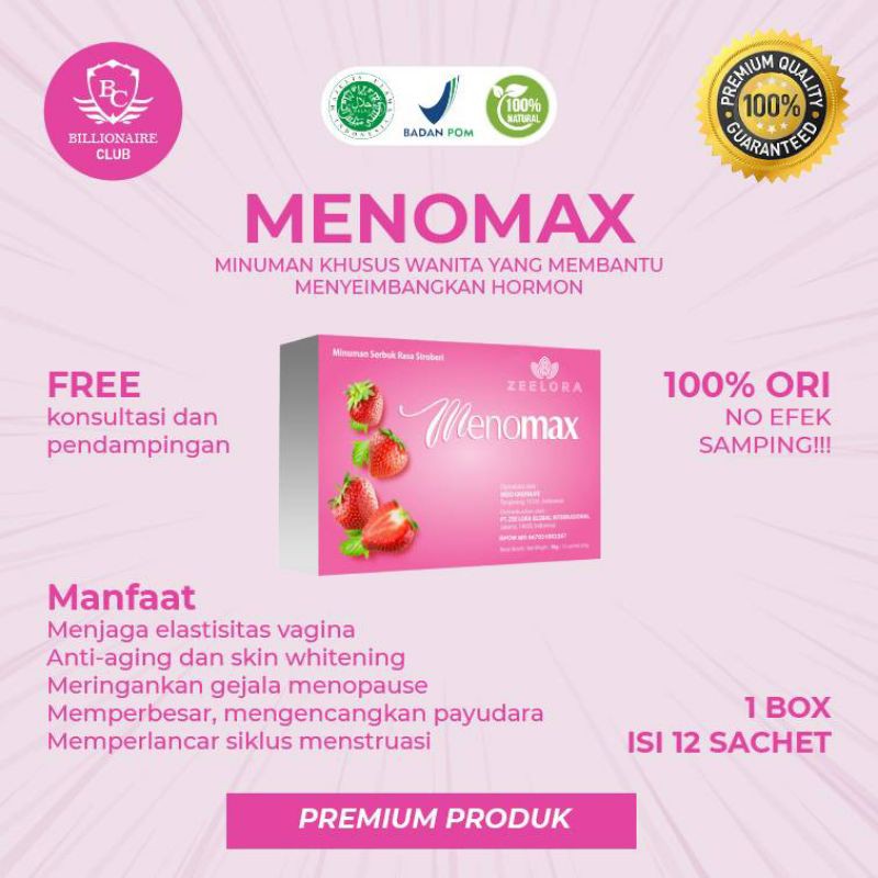 Minuman Khusus Wanita Menomax Zeelora Original