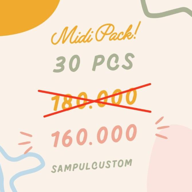 

MIDI PACK 30 PCS SAMPUL BUKU CUSTOM DFVDF65465
