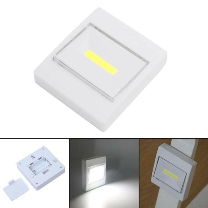 Lampu Dinding Emergency Switch LIGHT Tempel Praktis LED COB Darurat ON