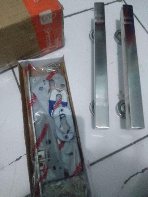 Paket Handle Pintu Stainless 25cm 1set Body Pelor