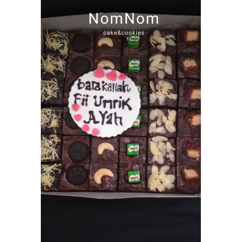 

brownies skat MILO UKURAN 22X22X5