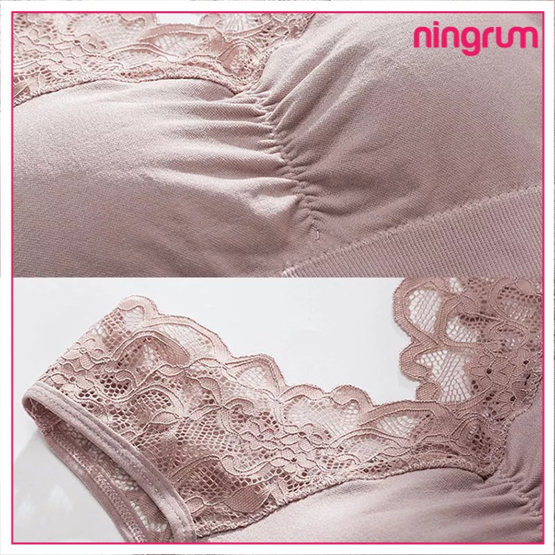 Ningrum Pakaian Dalam Bra Wanita BH Wanita Push Up Seamless Tanpa Kawat Pakaian Dalam BH V neck bra push - 2030