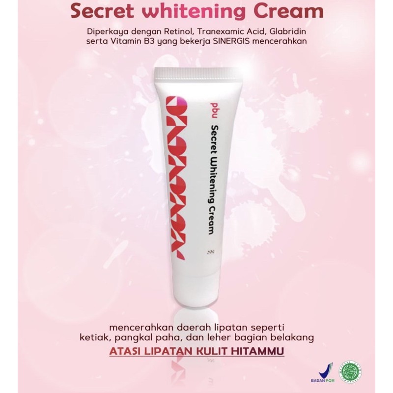Krim Pemutih Ketiak Selangkang Retinol BPOM Secret Whitening
