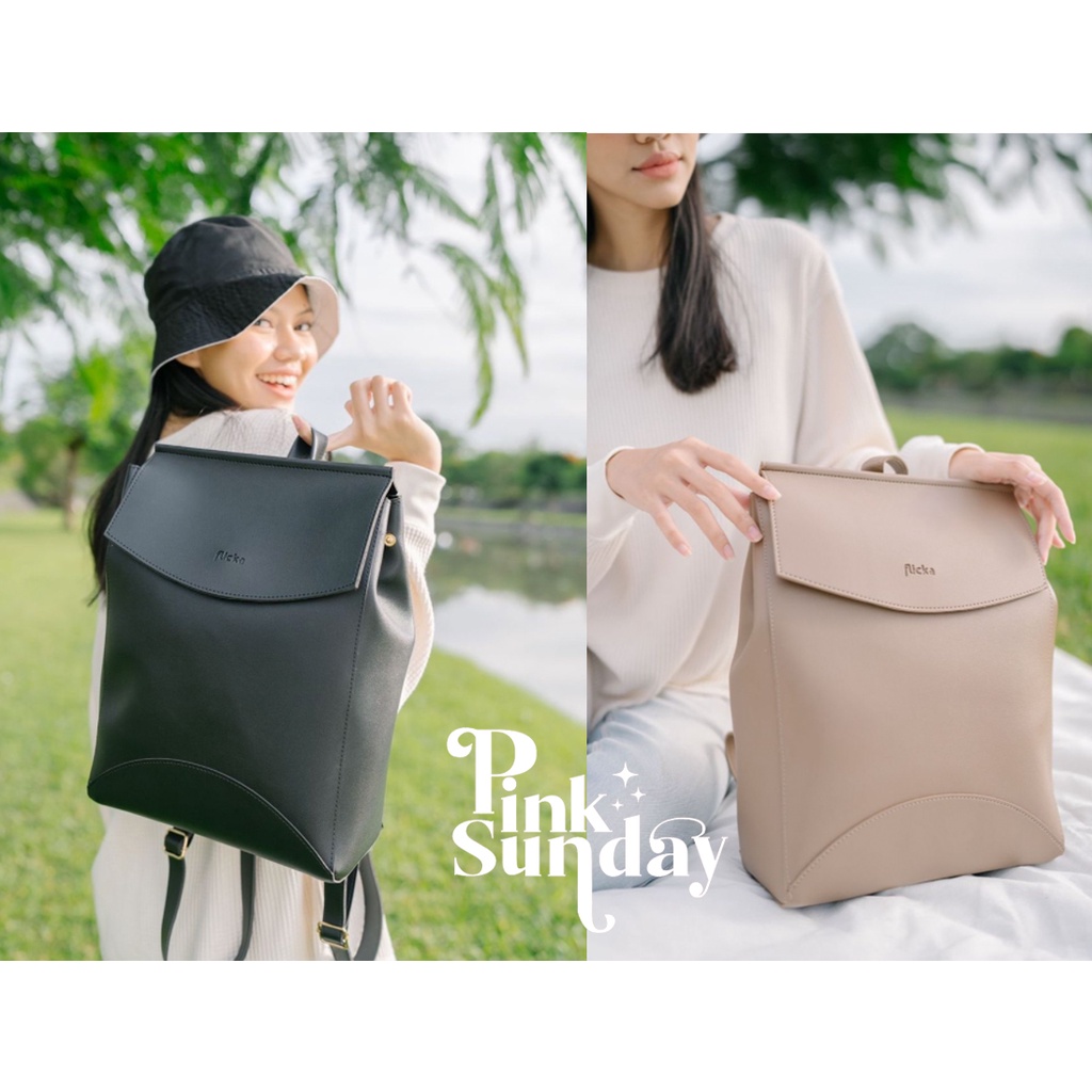 FLICKA J 39 BACKPACK WANITA RANSEL WANITA PINKSUNDAY
