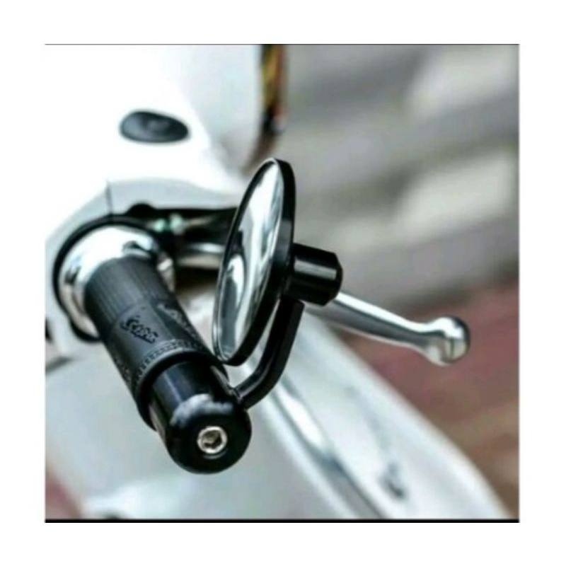 Spion Jalu Bulat Full Cnc Oberon - Bar End Mirror Full Cnc Oberon Vespa Universal motor ori Rizoma