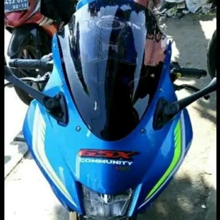 WINDSHIELD TAMENG COVER ANGIN VISOR SUZUKI ZUSUKI GSX R JENONG 40 CM POLOS PNP ASLI ORIGINAL VARIASI