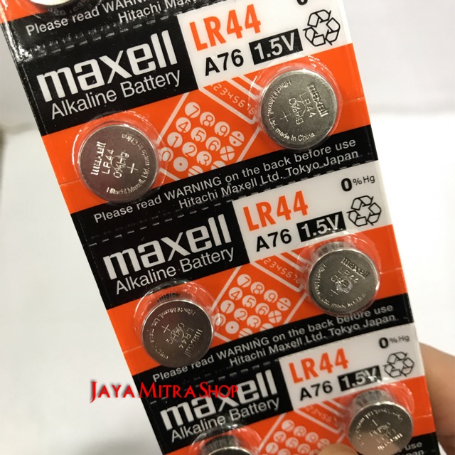 Baterai Maxell LR 44Original