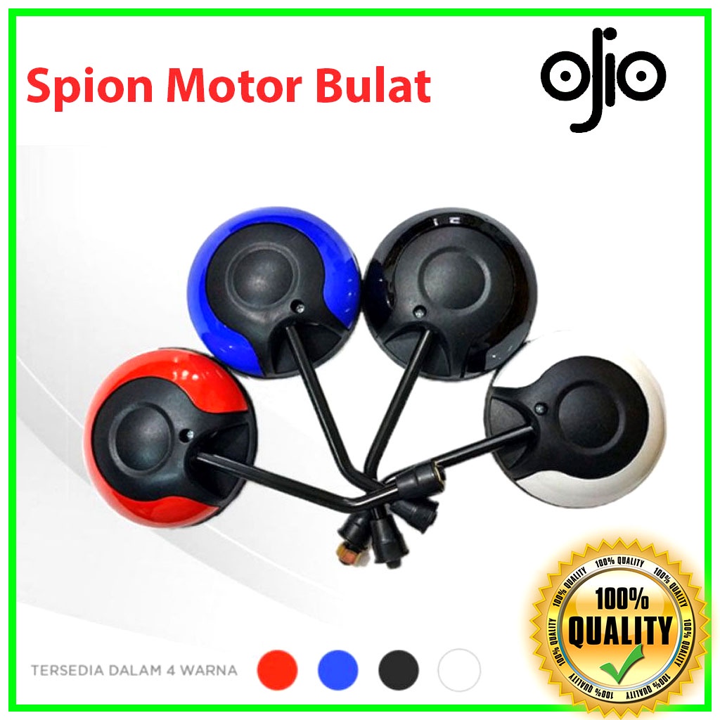 Spion Motor Bulat Honda Scoopy Beat Vario  - Kaca Spion Motor Honda Model Bulat