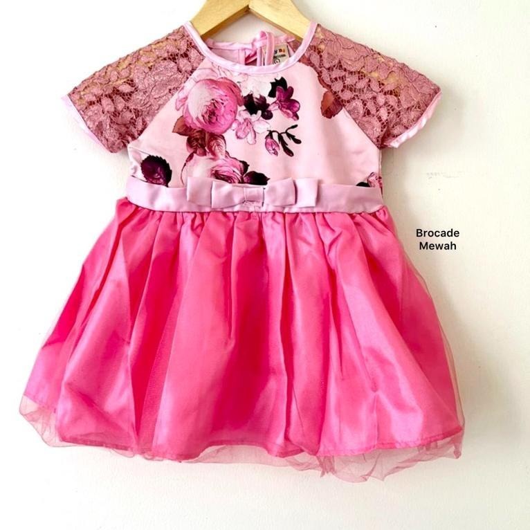 Dress Pesta Kondangan Ulang Tahun Mewah Lucu Bayi Anak Perempuan Cewek Terlaris Kode 11 Babeebabyshop