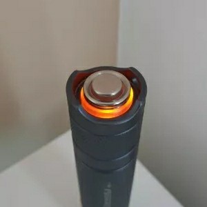 CONVOY TAIL METAL SWITCH C8 S2 S21A SAKLAR BELAKANG SENTER LED - Merah