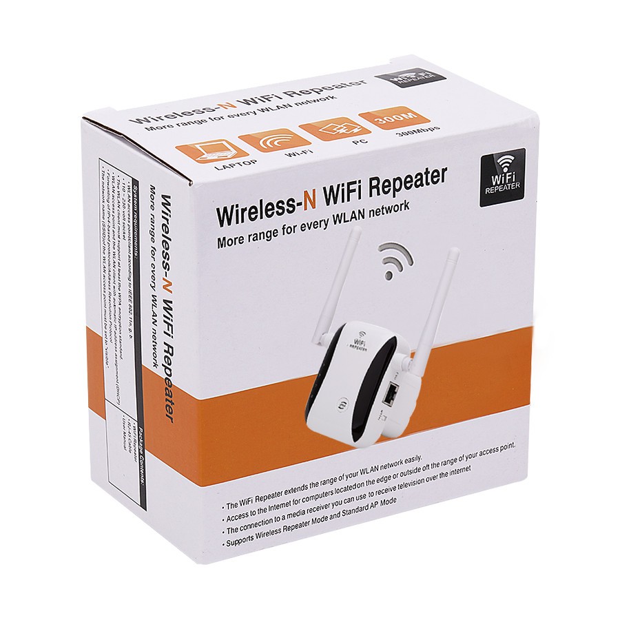 WIFI Repeater 300Mbps Wireless WiFi Signal Range Extender 802.11Adapter 2 Antena