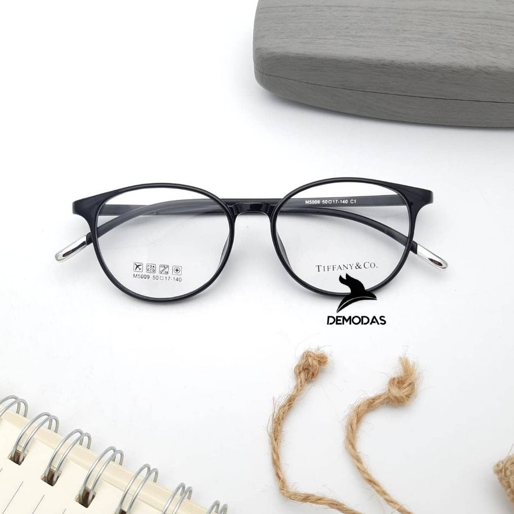 Demodas Frame KACAMATA LENTUR ( Photocromic Fotokromik Bluecromic photochromic potocromic fotocromic ) Lensa Bluechromic Photochromic Frame Kacamata Wanita Pria Minus Normal Silinder Plus Demodas Glasses DG5009