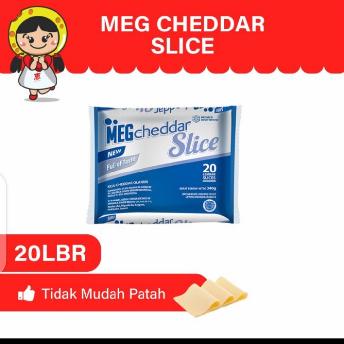 

Meg Cheddar Slice isi 20 slice