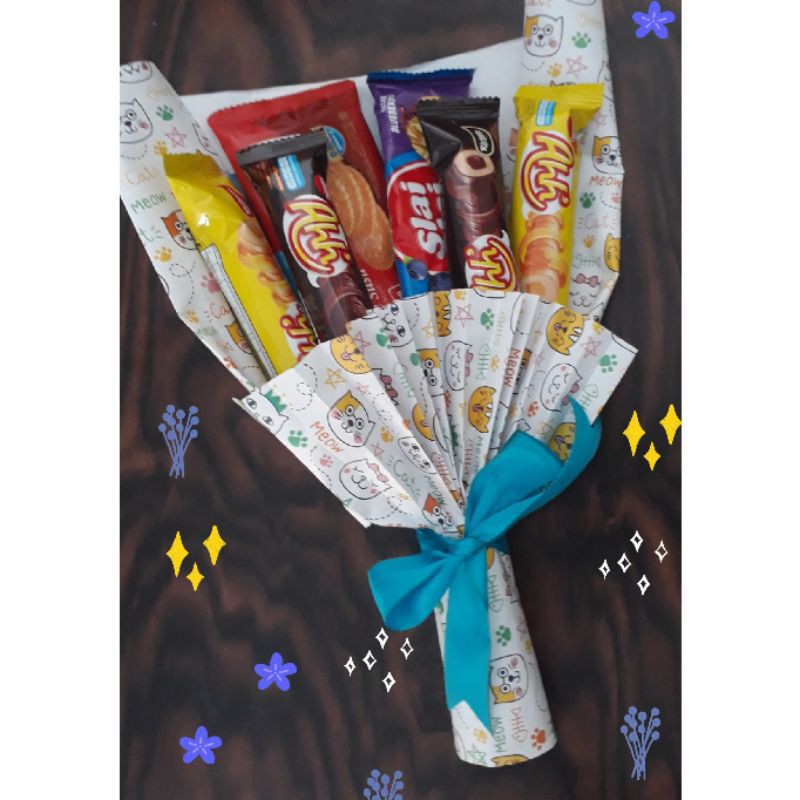 

Buket Snack / Buket wisuda / Hadiah Wisuda