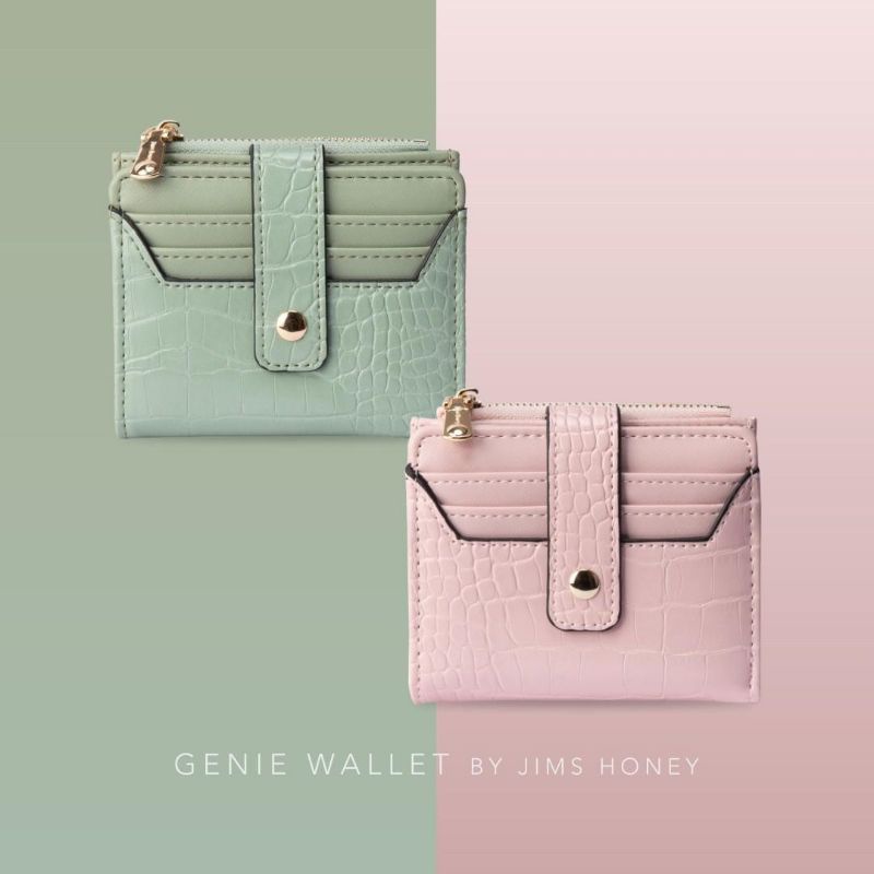 DOMPET LIPAT WANITA EXCLUSIVE JIMS HONEY JH GENIE WALLET DOMPET BAHAN KULIT CROCO MURAH PROMO DISKON DOMPET KECIL DOMPET MINI IMUT KECIL LUCU MURAH