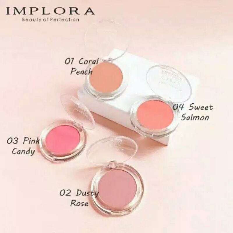 [GROSIR]IMPLORA Cheek Blossom Blush On 3.5gr
