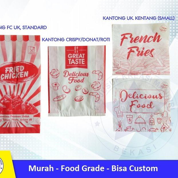 

♚ Paperbag FC | Kantong Fried chicken isi 100 pcs ♥
