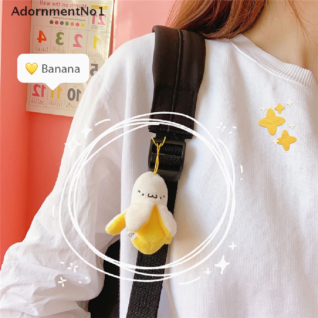 (AdornmentNo1) Gantungan Kunci Boneka Pisang Kartun Bahan Plush