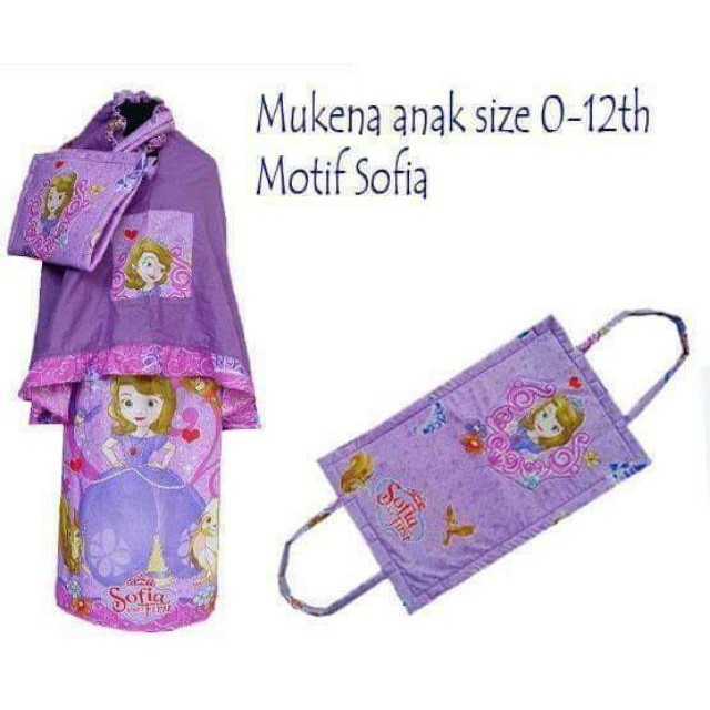 Mukena Karakter Anak mukena Anak set karakter Mukena dengan sajadah karakter anak mukena alat solat