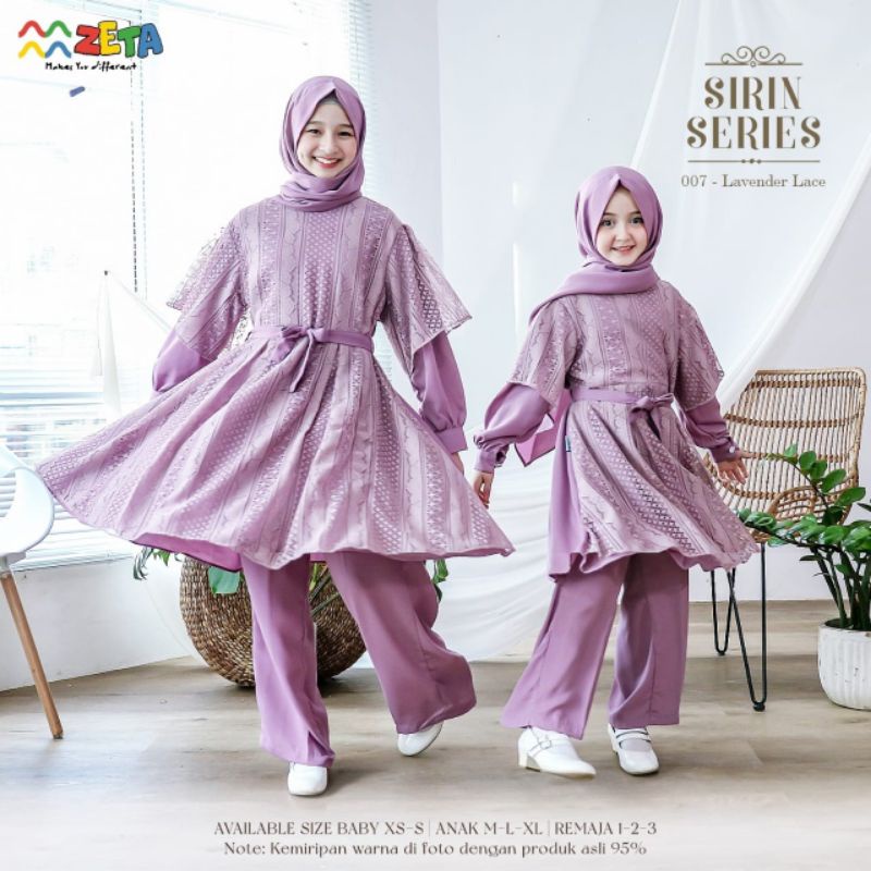 Set Tunik Anak Sirin Series Zeta Outfit