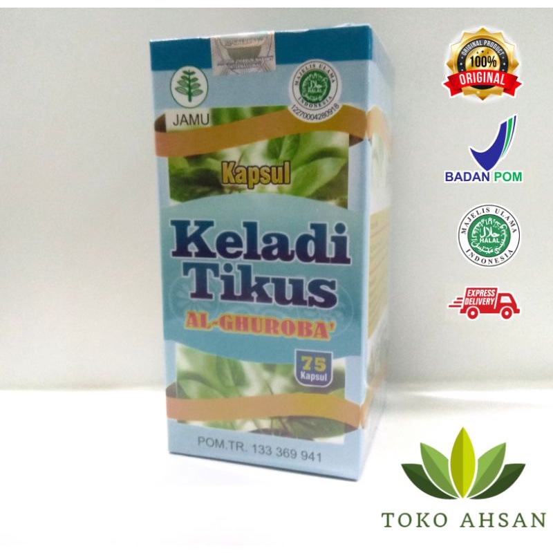 Keladi Tikus Kapsul Al-Ghuroba' isi 75 Kapsul | Mengobati Kanker | Keladi Tikus Kapsul ORIGINAL