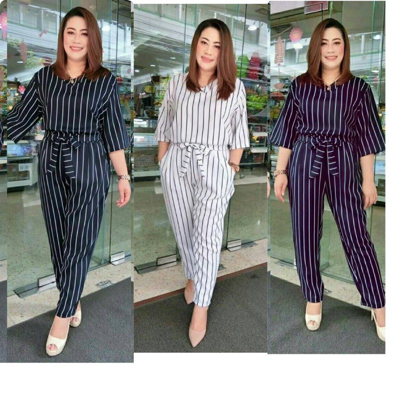 jumpsuit jumbo wanita / jumpsuit bigsize / jumpsuit panjang jumbo / K 01201