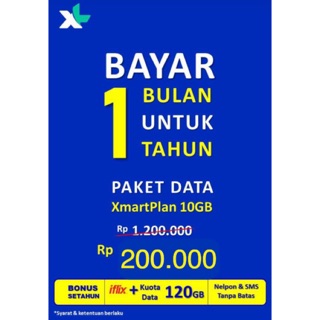 PAKET 1 TAHUN XL TERMURAH | Shopee Indonesia