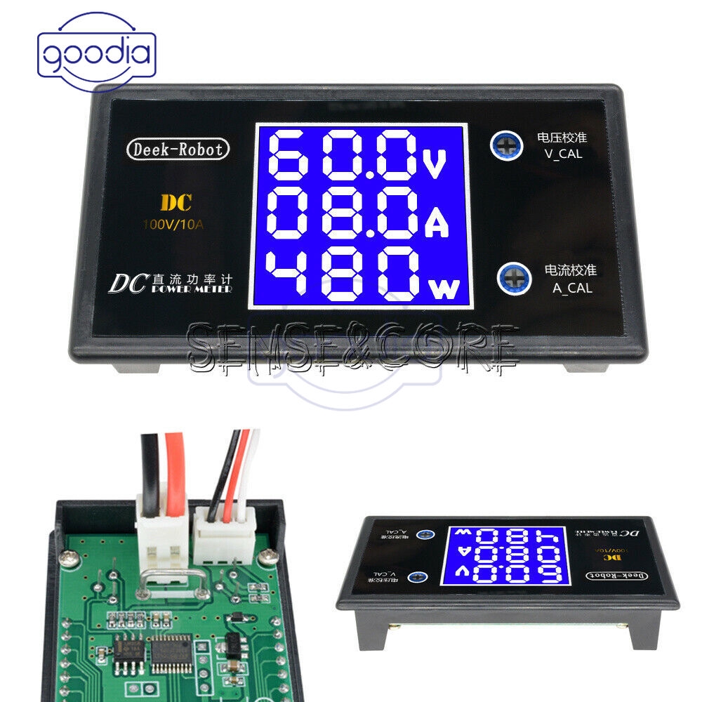 ღ[IN STOCK/COD]ღ Digital DC 50/100V 5A/10A LCD Voltmeter Ammeter Voltage Current Volt Power Meter