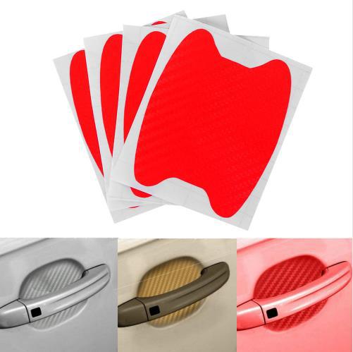 4pcs Stiker Film Pelindung Gagang Pintu Mobil Universal Anti Gores