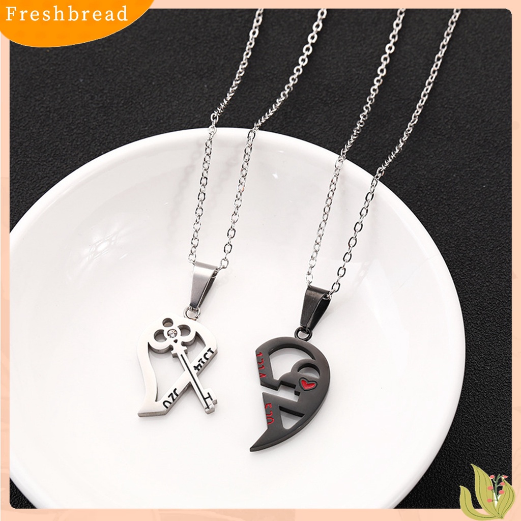 Yyx 2pcs Kalung Rantai Liontin Gembok Hatikunci 1314 520 Untuk Hadiah Valentine Pasangan