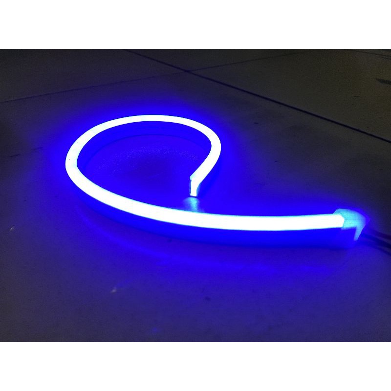 LAMPU ALIS MOTOR 30CM LED DRL FLEKSIBEL TIDAK BINTIK 12V [ 1 BIJI ] BEAT,VARIO,NMAX,PCX,AEROX DLL-Biru 30CM