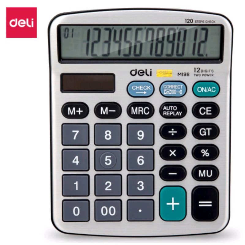 

Deli Kalkulator 120 fungsi Display besar dan lebar garansi 3 tahun EM19810