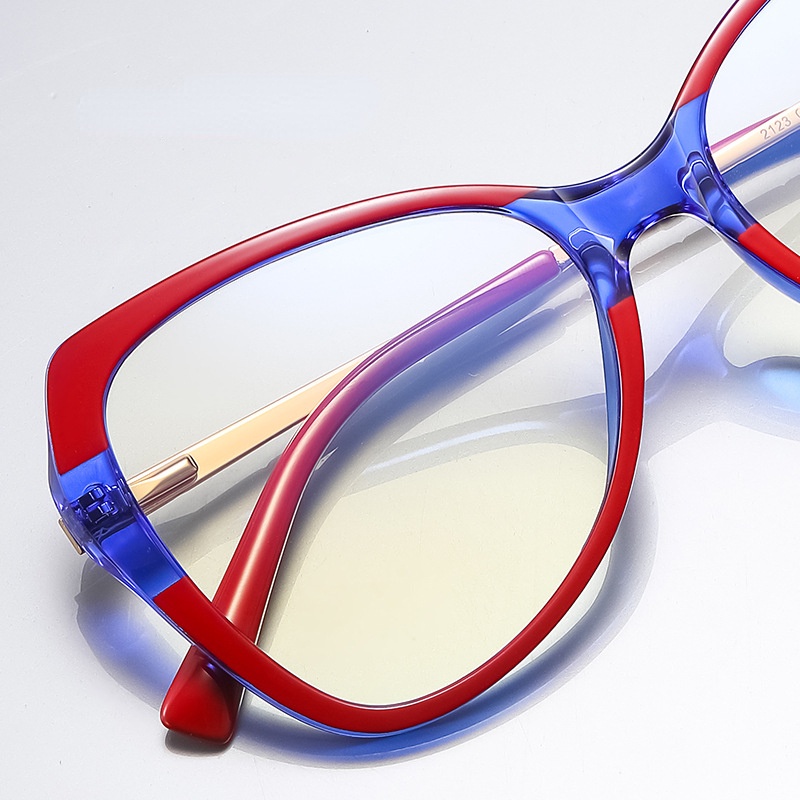 Kacamata Anti Blue Light Model Butterfly Frame Metal Gaya Barat TR90 Untuk Wanita