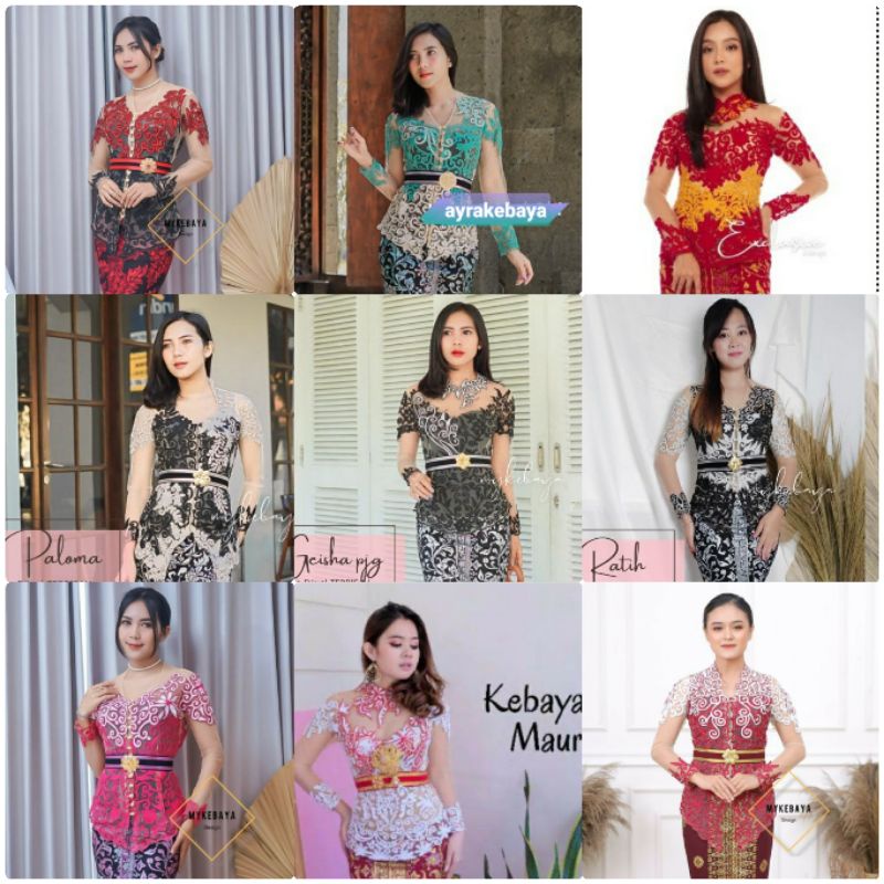 KEBAYA PANJANG PART 1 Kebaya hijab tilestik bali wisuda