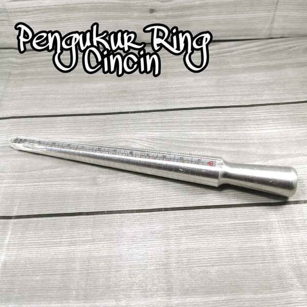 Alat Ukur Cincin - Tongkat Stik Ukur Cincin Stainless Steel Termurah