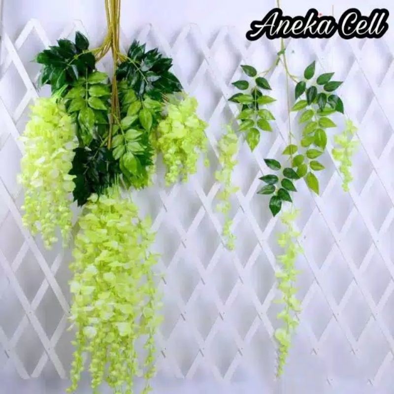 BUNGA PLASTIK HIAS WISTERIA ARTIFICIAL DEKORASI WEDDING