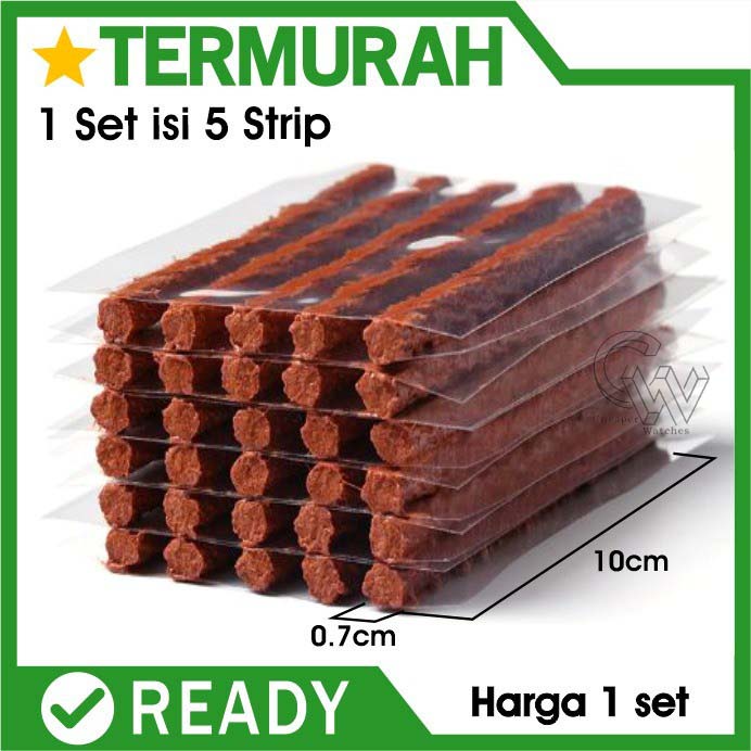 Cheaper-Refill Isi Ulang Karet Ban Tubles Tire Repair Tambal Lem Cacing Mobil Motor Tire Tubeless tubless 10 cm