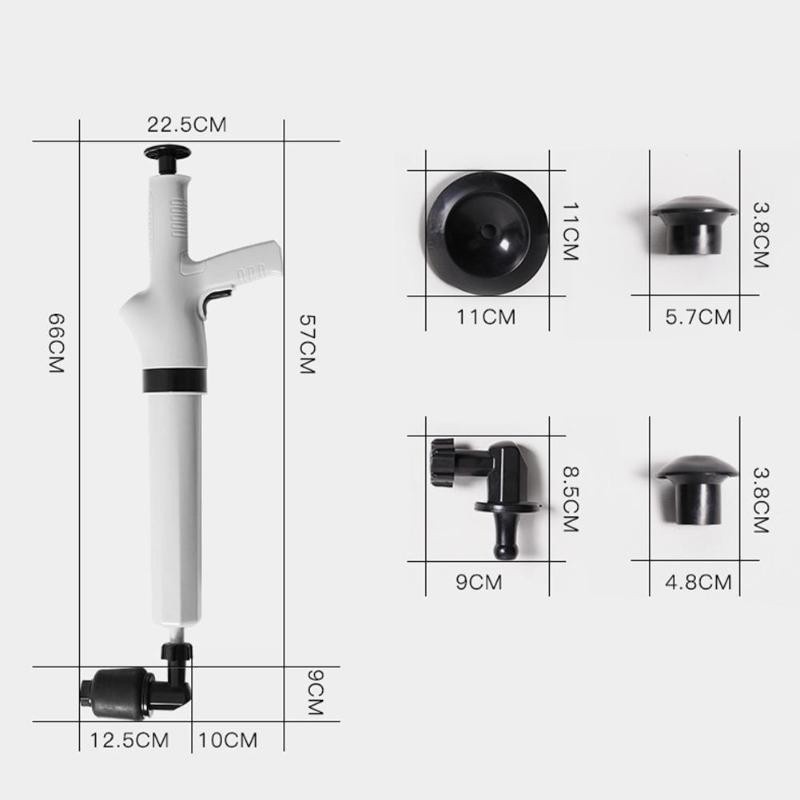 Alat Plunger Tekanan Udara Tinggi Untuk Toilet / Wastafel / Kamar Mandi