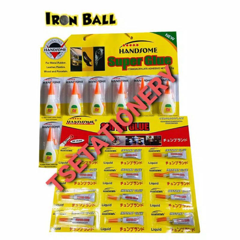 

PROMO LEM SETAN-1 Pack + 1 Pack Lem Korea Handsome Super Power Glue BPG78 [Total 2 Packs isi 24 Pcs]