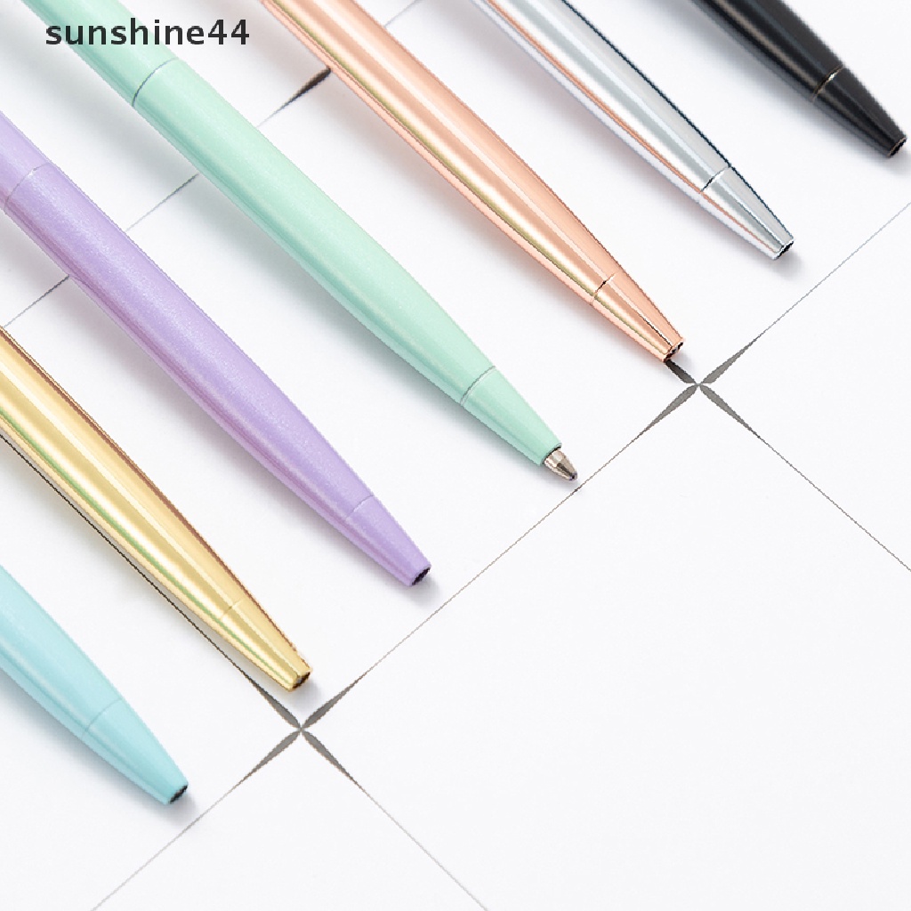 Sunshine Pulpen Metal Mewah Dengan Klip Bentuk Beruang Kartun