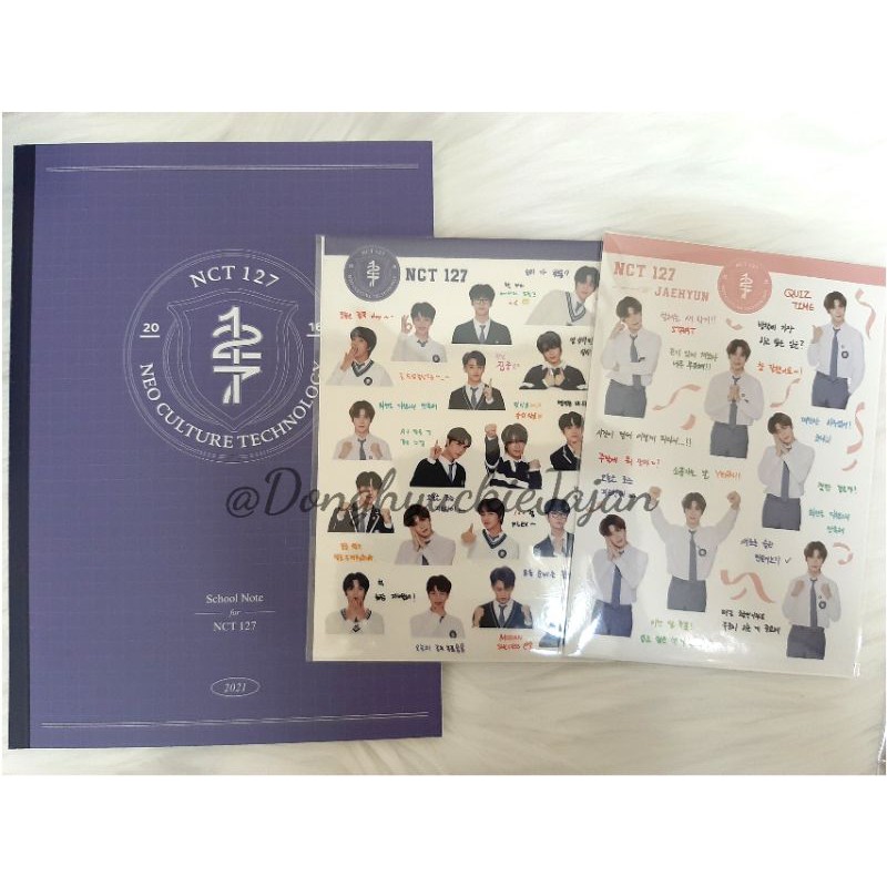 B2S NCT 127 - Notebook + DIY Sticker jaehyun & group
