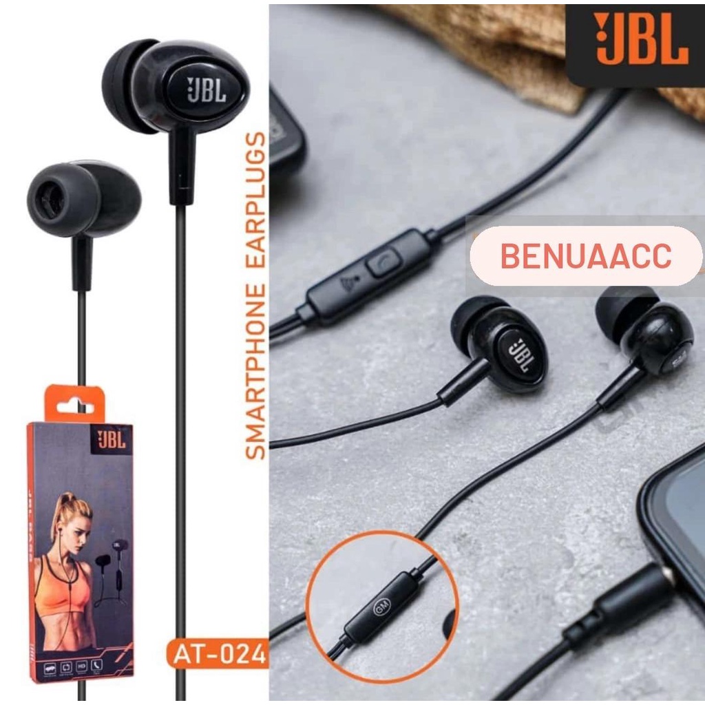 (ba) HF HEADSET JBL AT-024 EXTRA BASS PACKING IMPORT