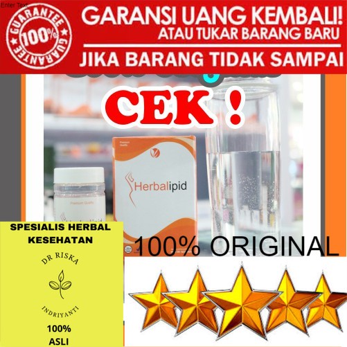 100% ASLI Herbalipid Obat Diet Herbal Original BPOM