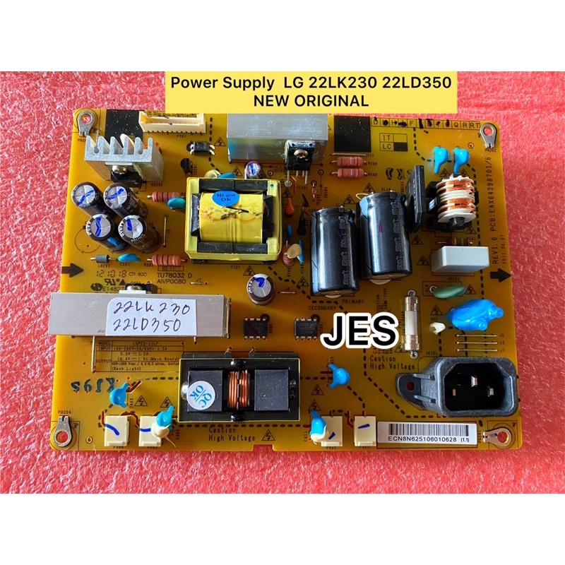 POWER SUPPLY LG 22LK230 22LD350 EAX64298701/6 MODEL LGP22-11LF NEW ORIGINAL